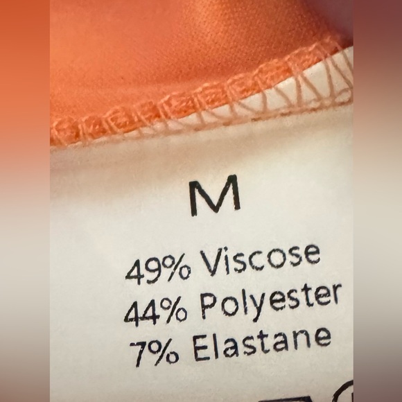 Orange Short Sleeve Dress - Picture 4 of 4